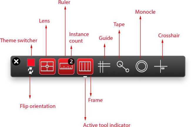 tool palette detail